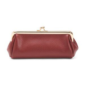 MARLON Made In Italy Leather Kiss Lock Pouch